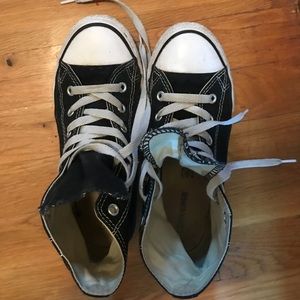 Black high top Converse